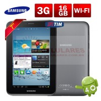 Tablet Samsung Galaxy Tab 2 P3100 com Android 4.0 Wi-Fi e 3G Tela 7' Touchscreen e Memória Interna 16GB NOVO